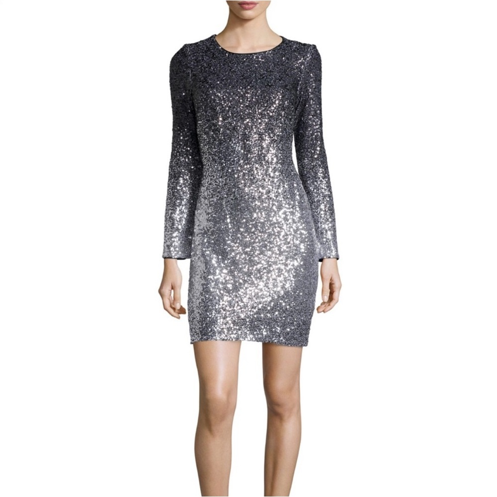 Blue & Silver Sequin Dress